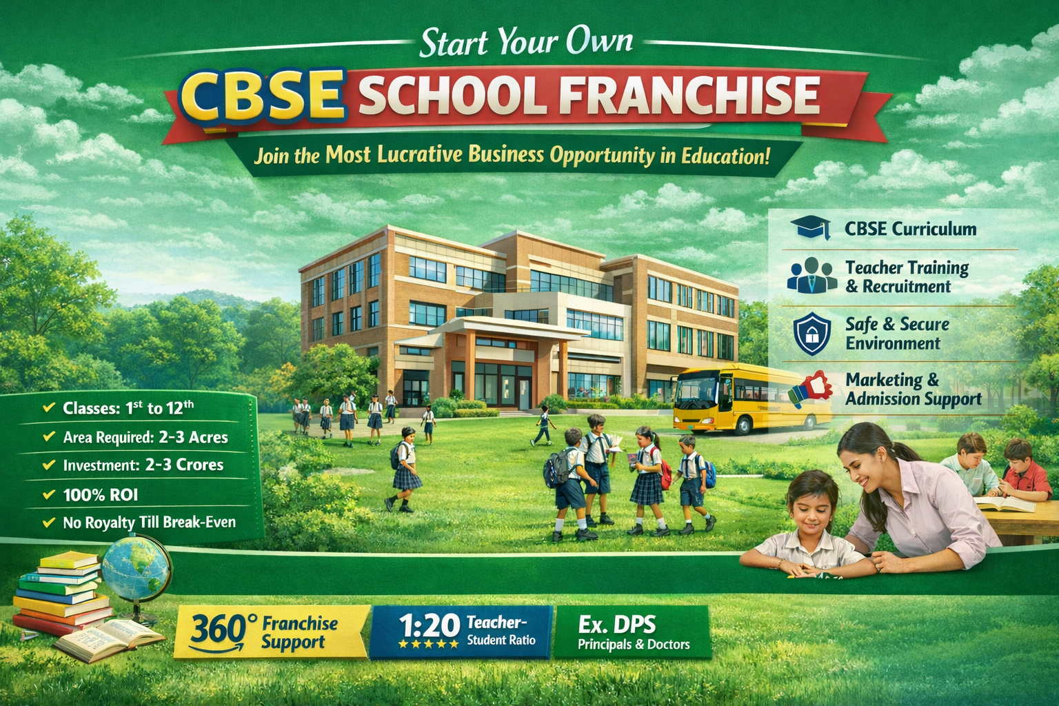 Open a CBSE and Primary School Franchisee in your City