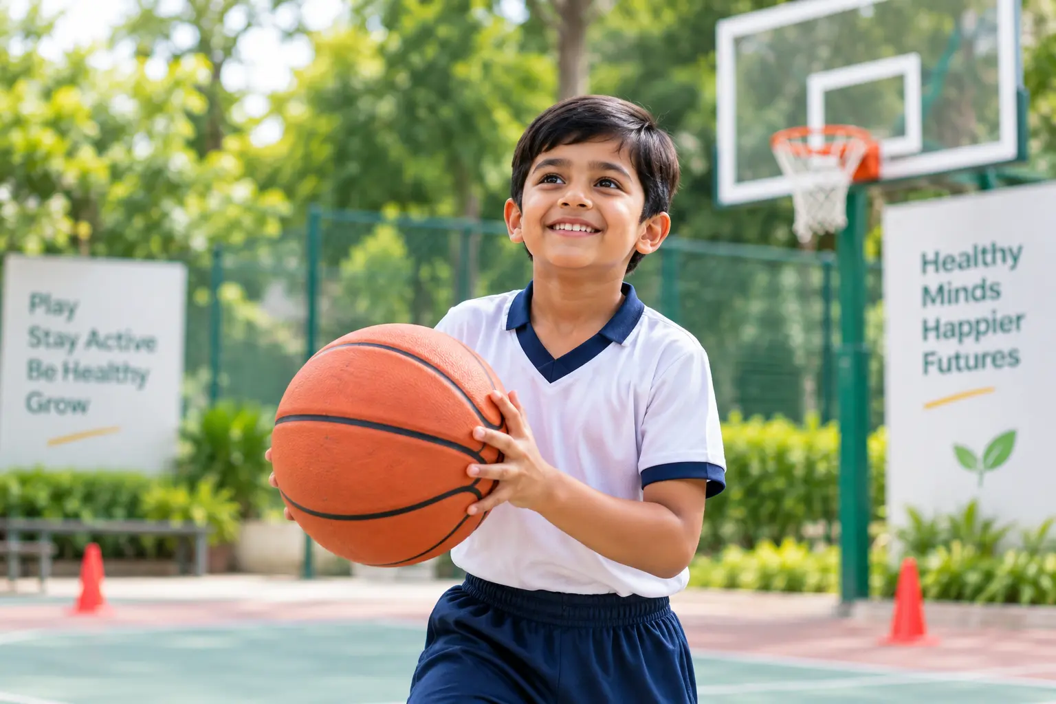 Happy Delhi Premium School students participating in school life