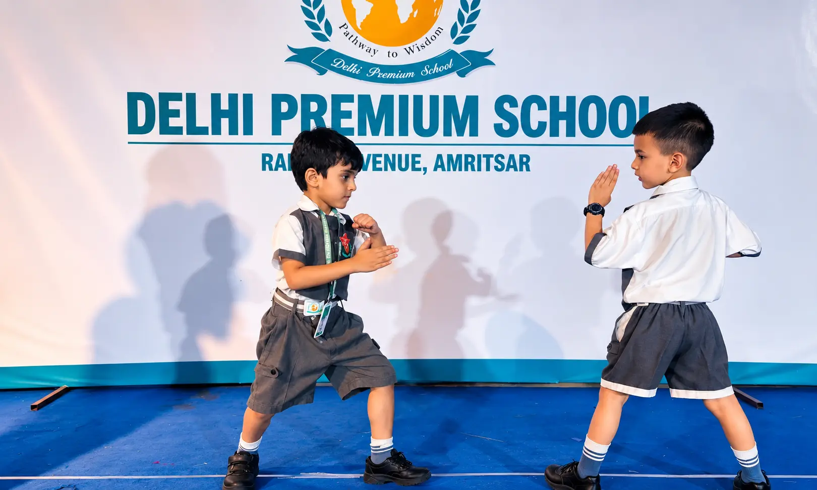 Delhi Premium School students in a colourful learning space