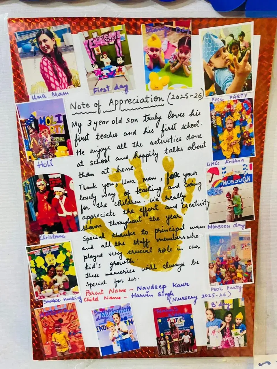 A review shared by a Delhi Premium School parent