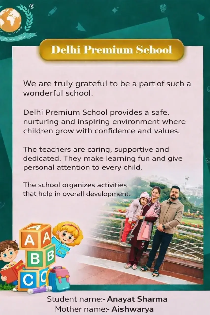 A review shared by a Delhi Premium School parent